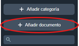 Añadir documento en la interfaz gráfica de Dragsa