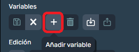 Añadir variables en Dragsa