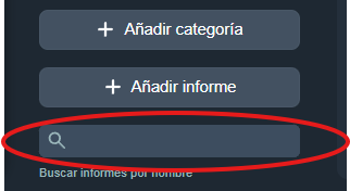 Buscar informes en la interfaz gráfica de Dragsa