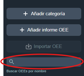 Buscar OEE en modulo OEE de interfaz gráfica en Dragsa