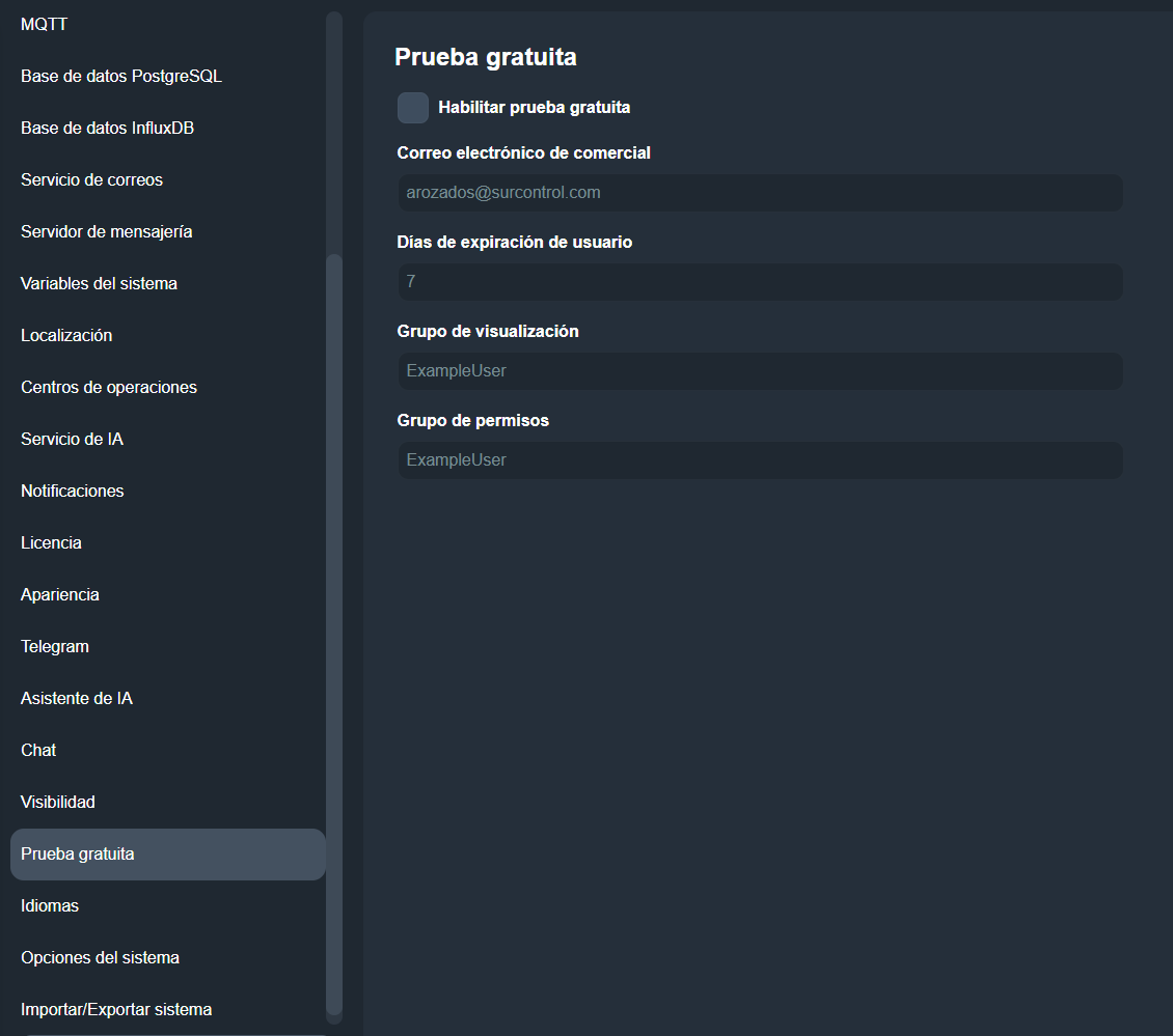 Prueba de la interfaz gráfica de Dragsa