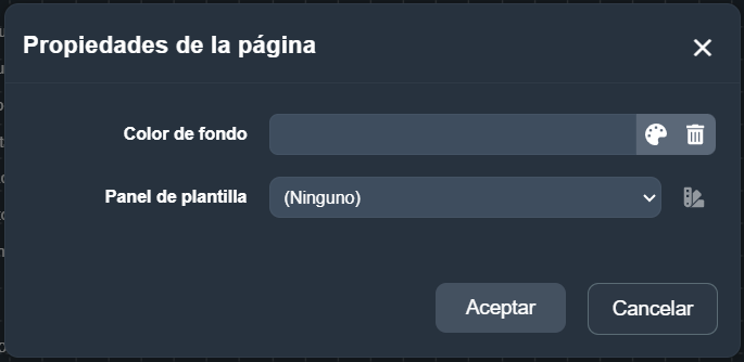 Configuración de la rejilla del modo diseño de paneles en Dragsa
