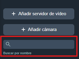 Parámetros añadir servidor de video en la interfaz gráfica de Dragsa