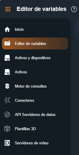 Acceso al editor de variables en Dragsa