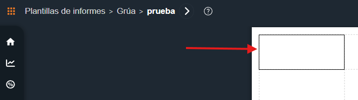 Colocación elementos modo diseño de plantillas en la interfaz gráfica de Dragsa