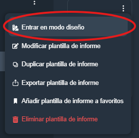 añadir plantilla de informes en la interfaz gráfica de Dragsa