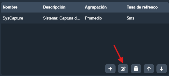 Editar variable a exportar en la interfaz gráfica de Dragsa