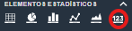 Elemento indicador numérico estadístico en el módulo informes de Dragsa