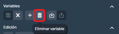 Eliminar variable en Dragsa
