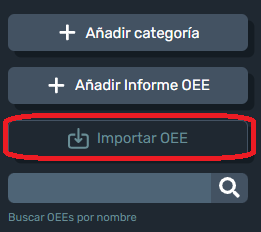 Importar OEE en modulo OEE de interfaz gráfica en Dragsa