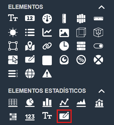 Elemento parámetro  en el módulo paneles de Dragsa