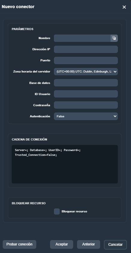 Página de conectores