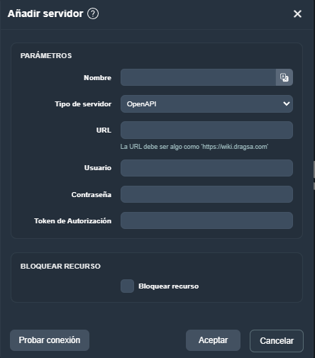 Añadir servidor de OpenAI de API