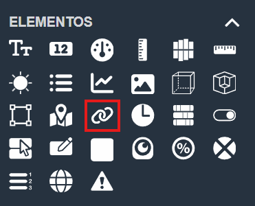 Botón de enlace en paneles de la interfaz gráfica de Dragsa