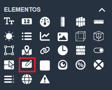 Entrada de valor en paneles de la interfaz gráfica de Dragsa