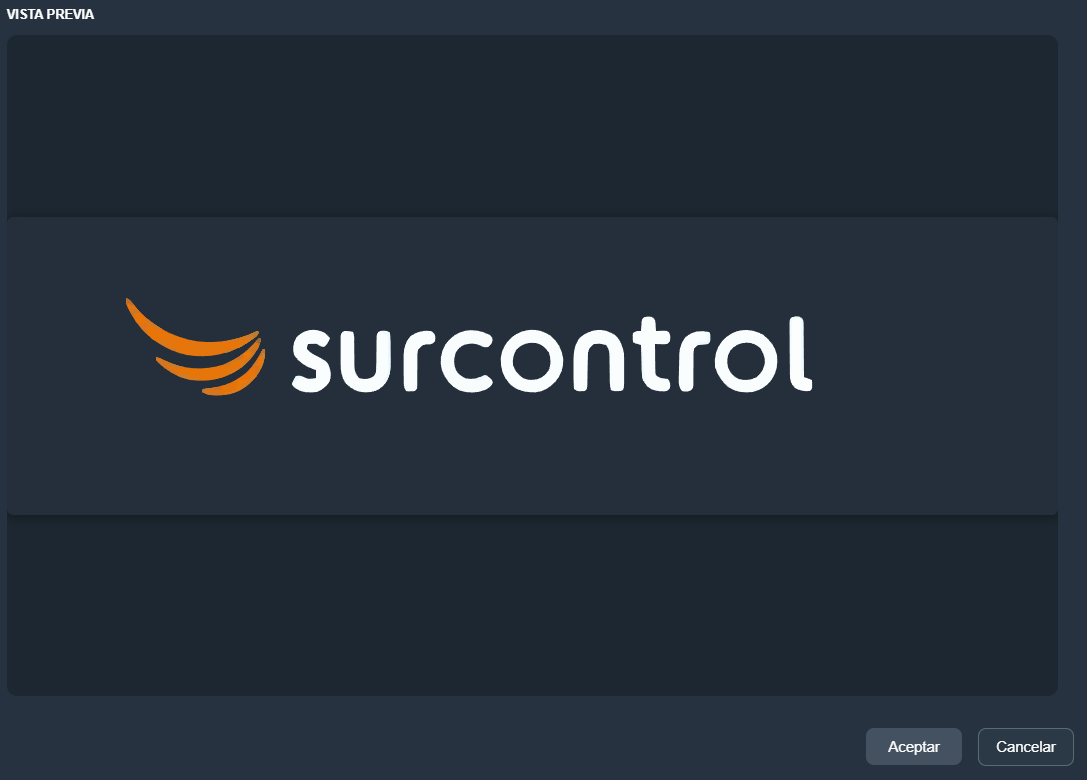 Vista previa imagen vectorial en paneles de la interfaz gráfica de Dragsa