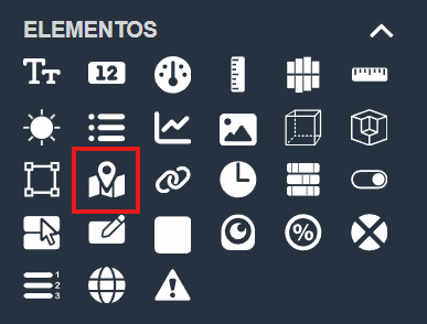 Mapa en paneles de la interfaz gráfica de Dragsa