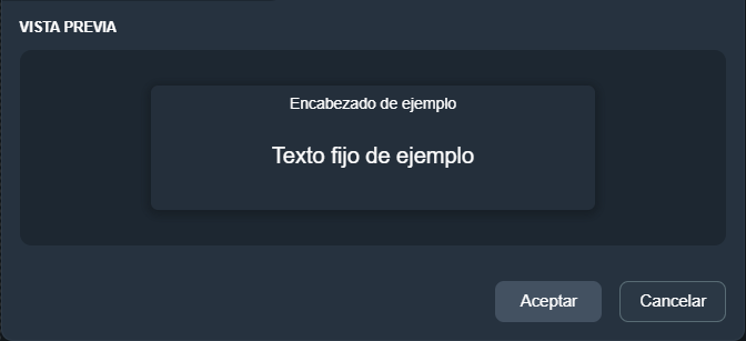 Vista previa elemento texto en paneles de la interfaz gráfica de Dragsa