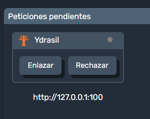 Petición de enlace de Ydrasil con la interfaz gráfica de Dragsa