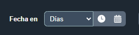 Selección de fecha para mostrar estadisticas de alarmas en la interfaz gráfica de Dragsa