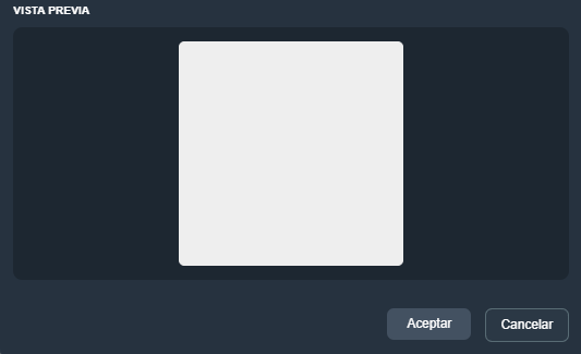 Vista previa del elemento de imagen en modo diseño de plantillas en la interfaz gráfica de Dragsa