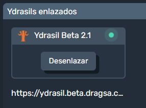 Ydrasil enlazados con la interfaz gráfica de Dragsa